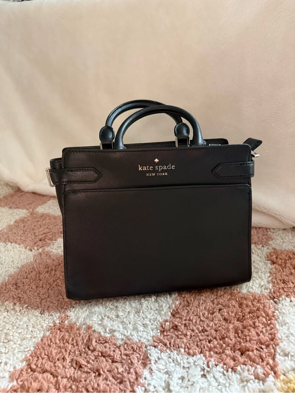 Kate Spade New York Black Leather Satchel